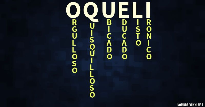 Acróstico oquelí