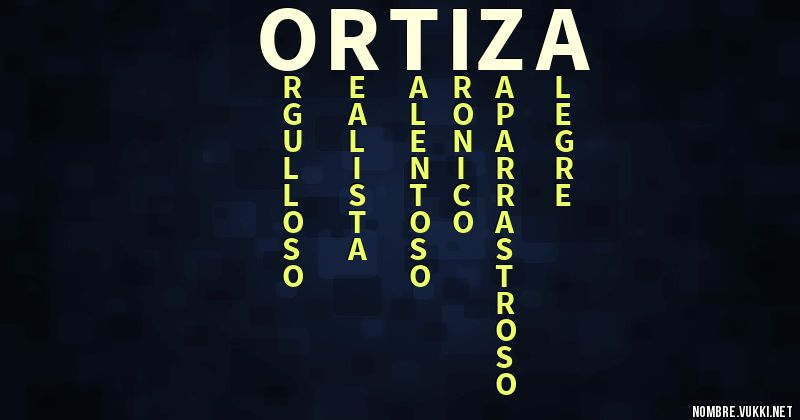 Acróstico ortiza