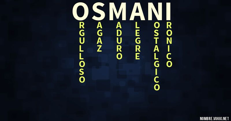 Acróstico osmani