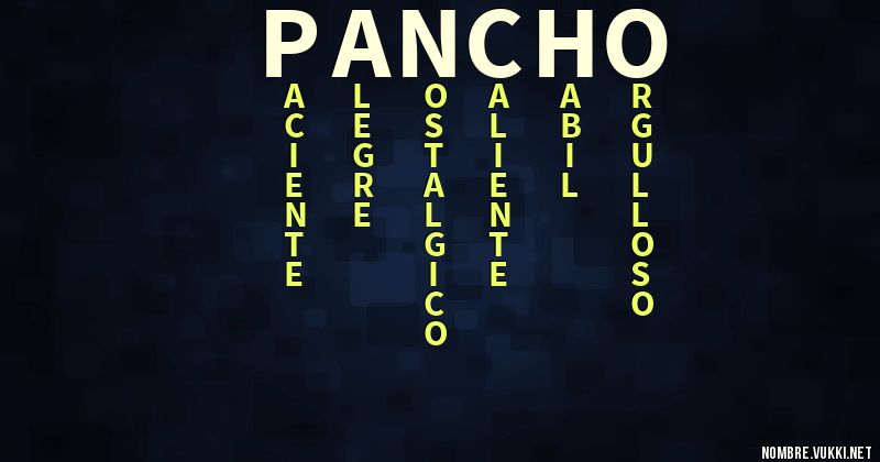 Acróstico pancho