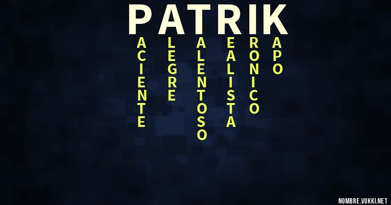 Acróstico patrik