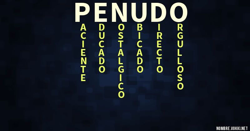 Acróstico penudo