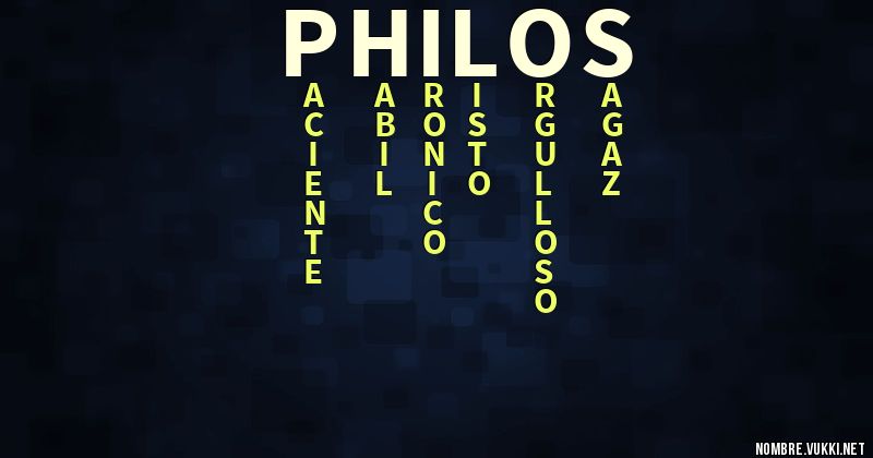 Acróstico philos