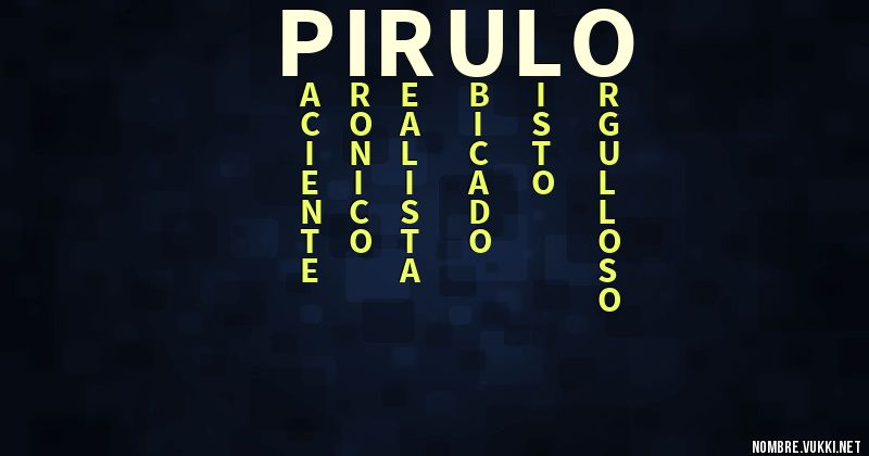 Acróstico pirulo