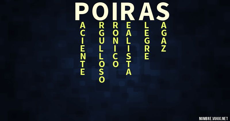 Acróstico poiras