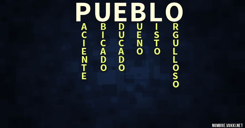 Acróstico pueblo