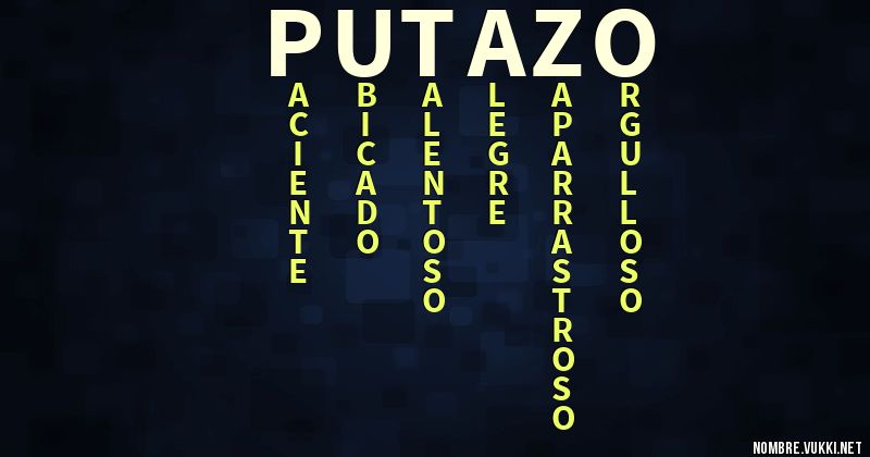 Acróstico putazo