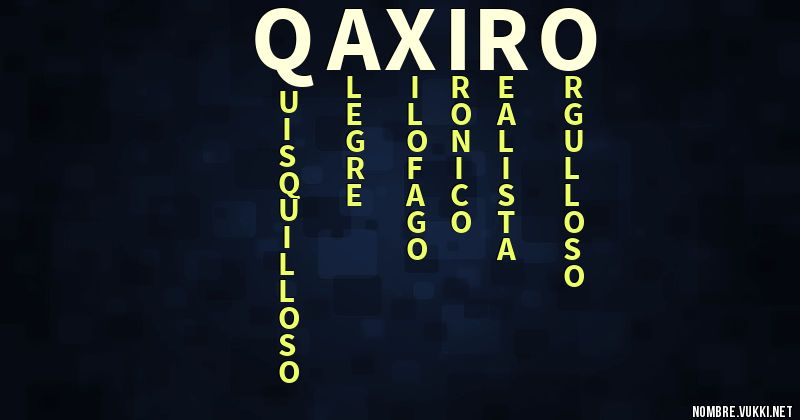 Acróstico qaxiro