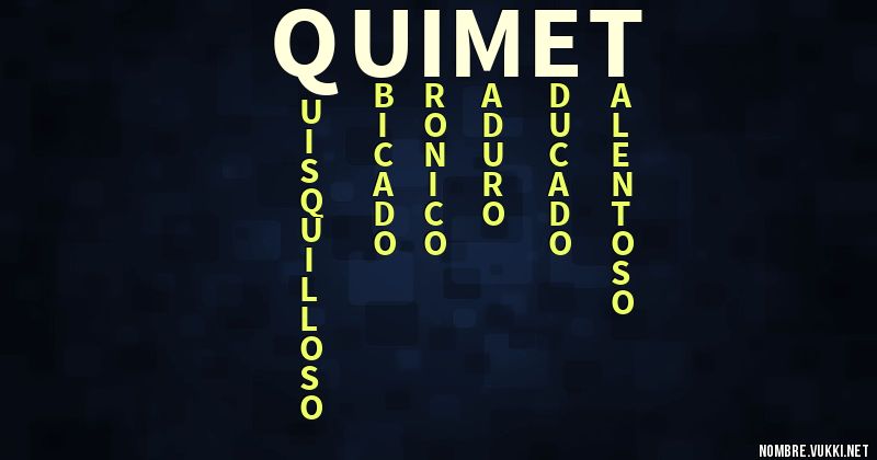 Acróstico quimet