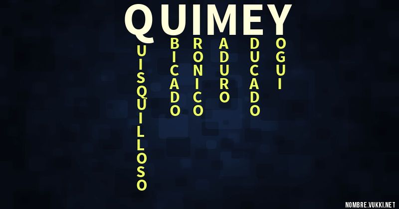 Acróstico quimey
