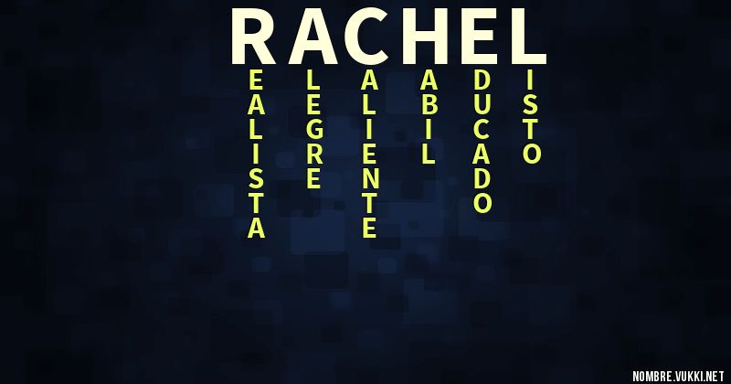 Acróstico rachel