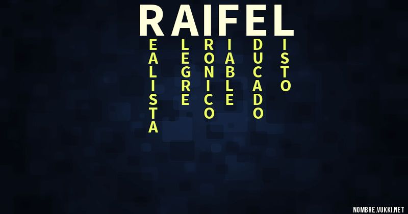 Acróstico raifel