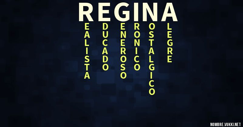 Acróstico regina