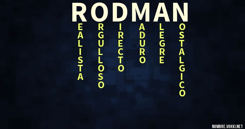 Acróstico rodman