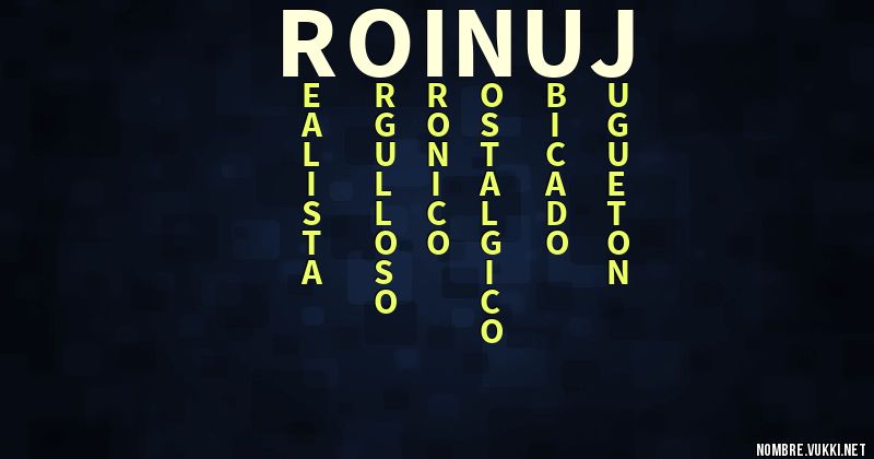 Acróstico roinuj