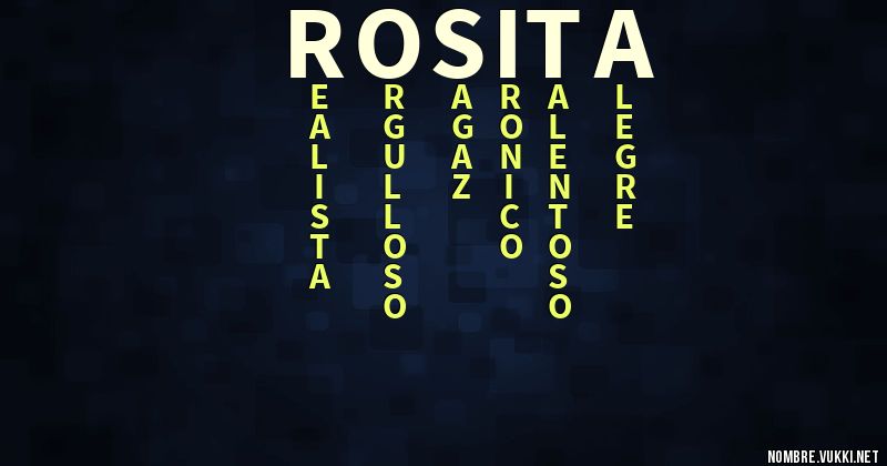 Acróstico rosita