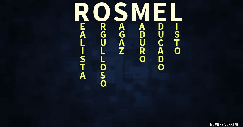 Acróstico rosmel