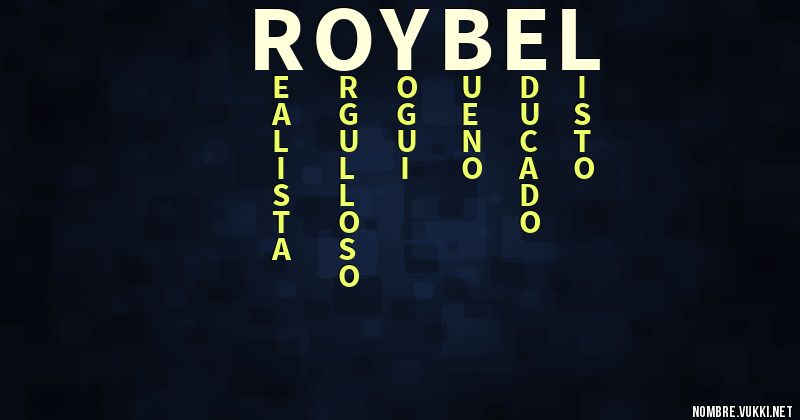 Acróstico roybel