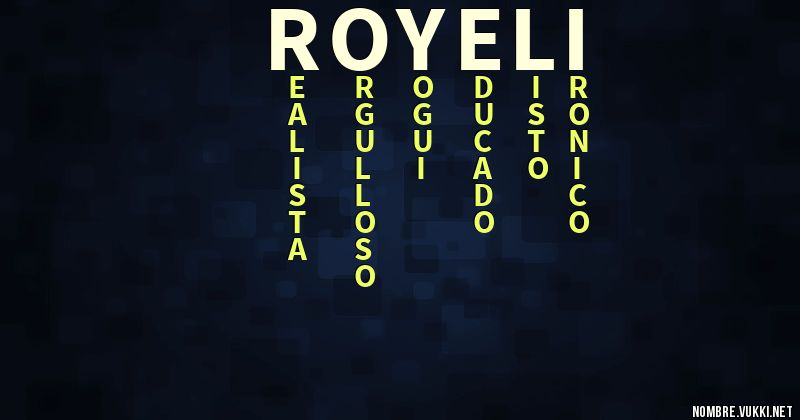 Acróstico royeli