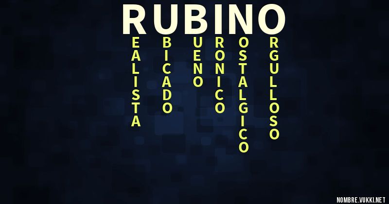 Acróstico rubiño