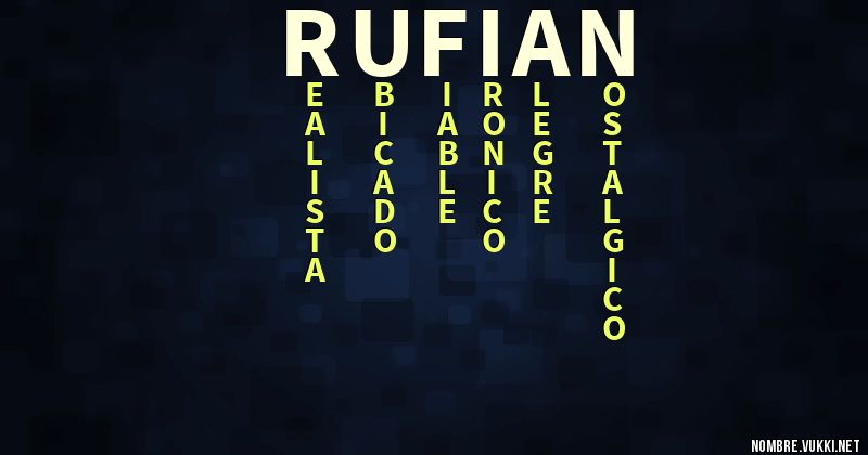 Acróstico rufián