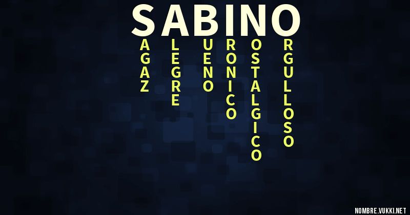 Acróstico sabino