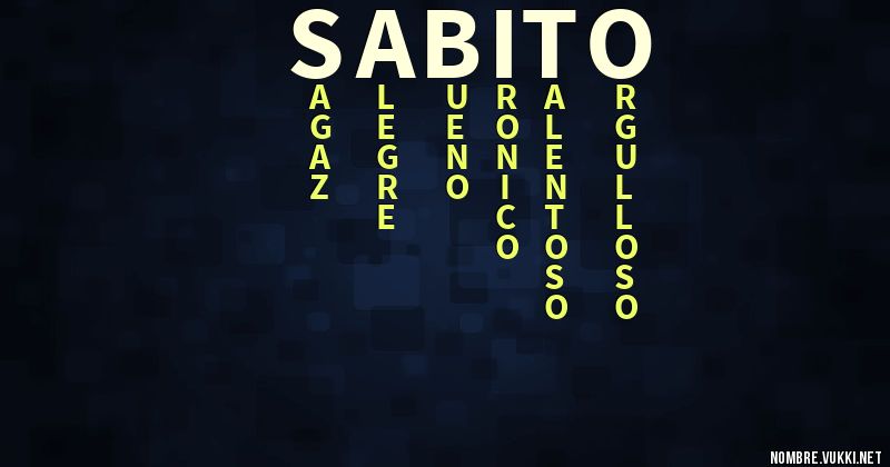 Acróstico sabito