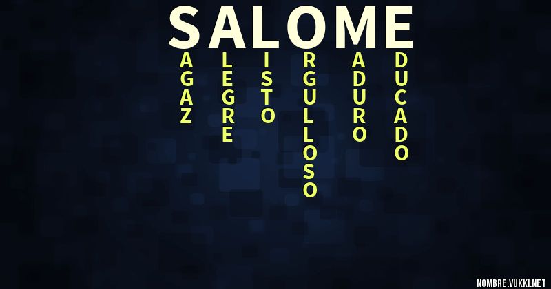 Acróstico salome