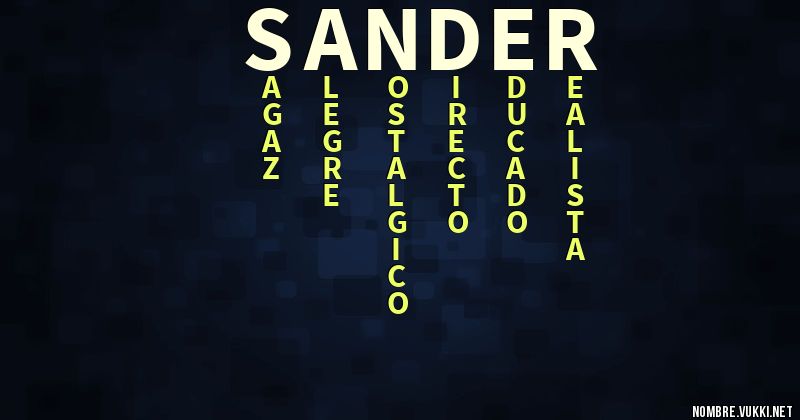 Acróstico sander