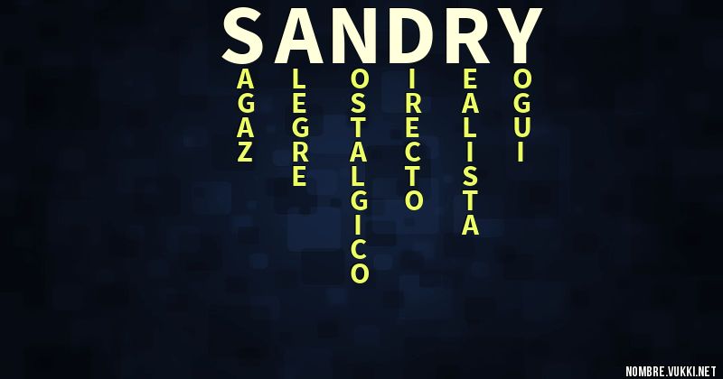 Acróstico sandry