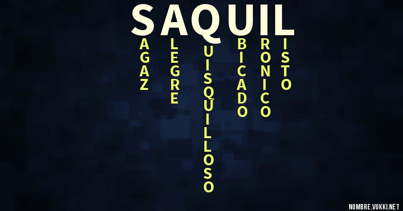 Acróstico saquil
