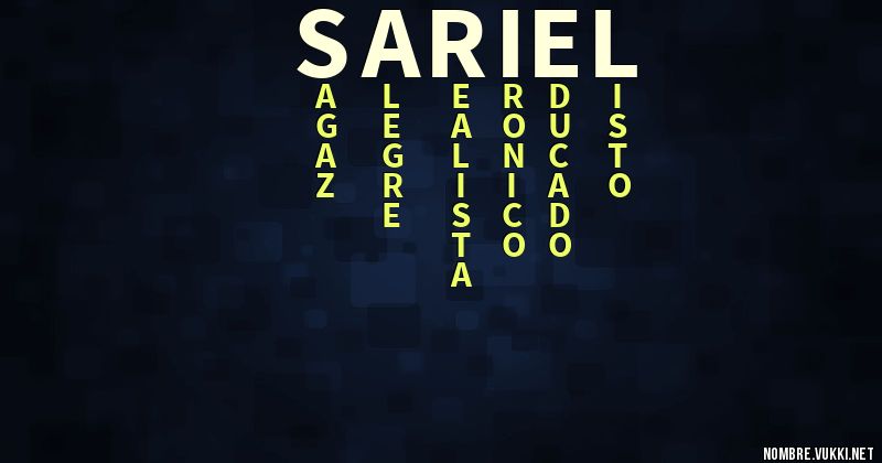 Acróstico sariel