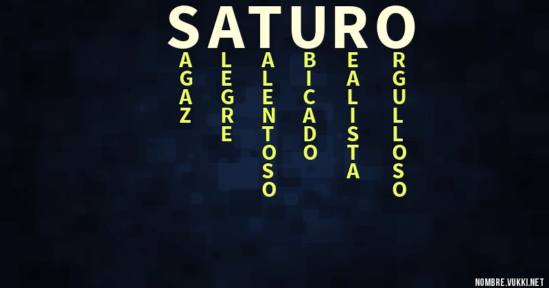 Acróstico saturo