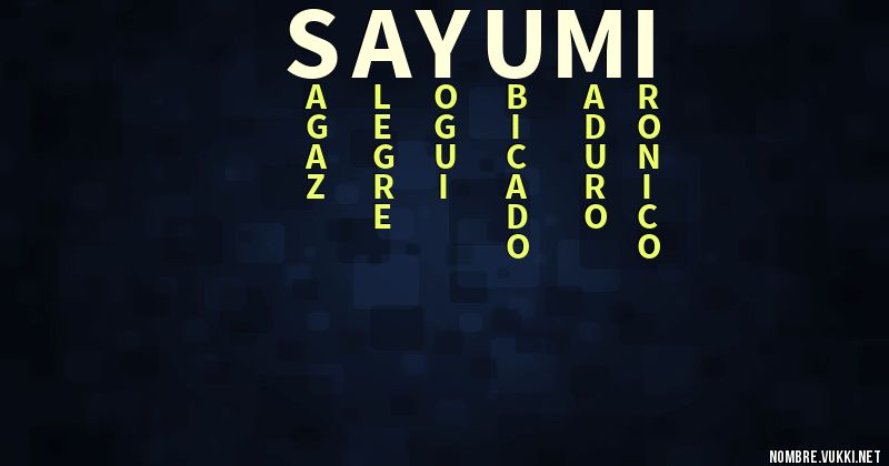 Acróstico sayumi