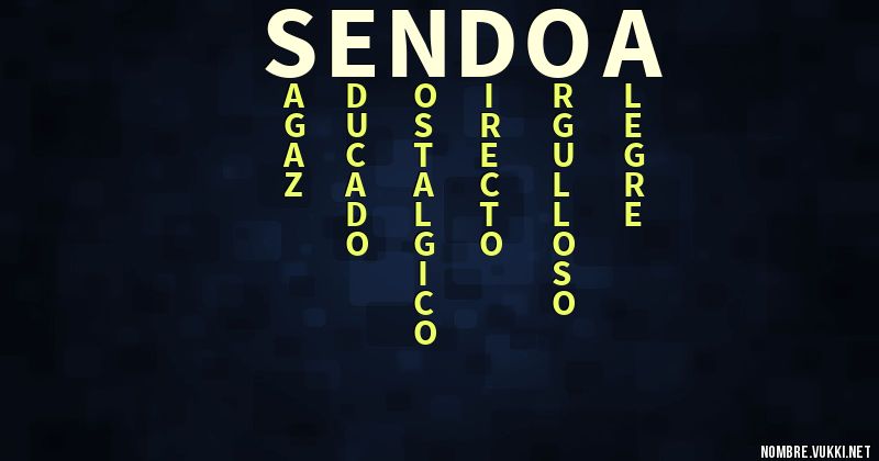 Acróstico sendoa