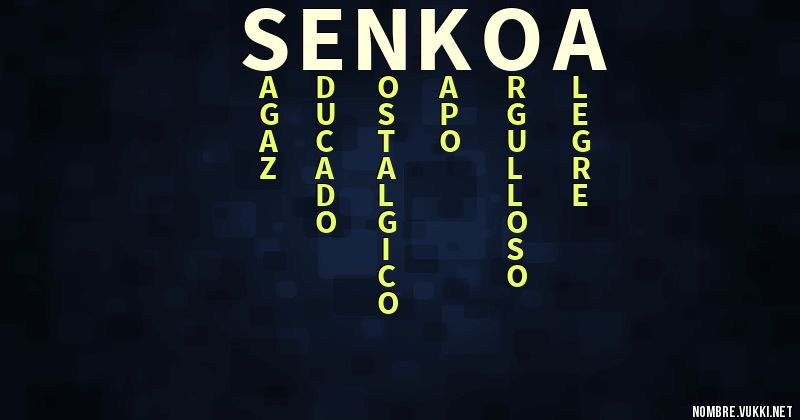 Acróstico senkoa