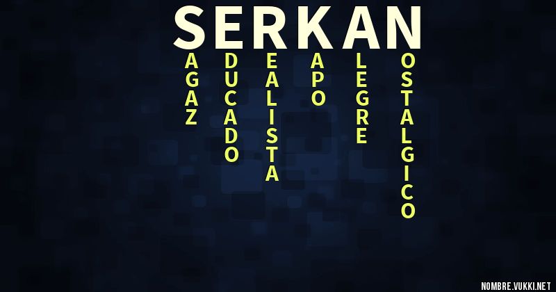 Acróstico serkan