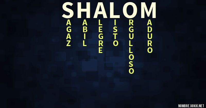 Acróstico shalom