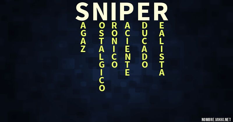 Acróstico sniper