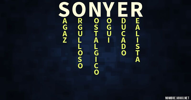 Acróstico sonyer