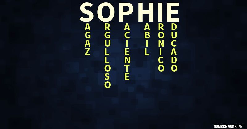 Acróstico sophie