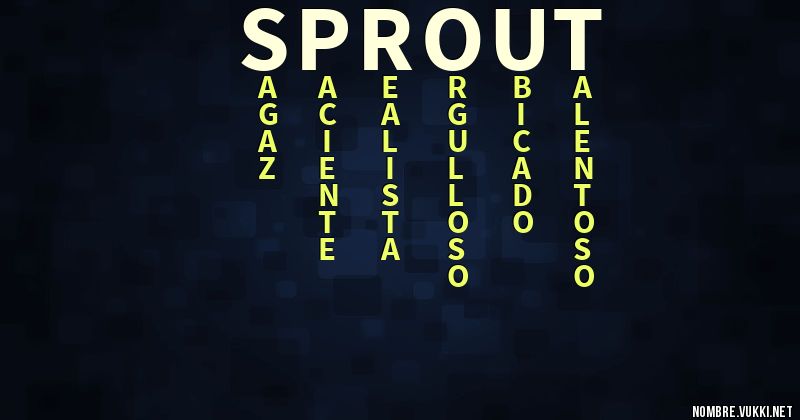 Acróstico sprout