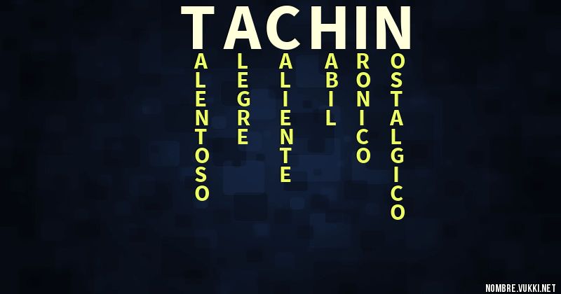 Acróstico tachin