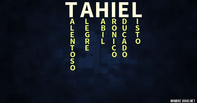 Acróstico tahiel