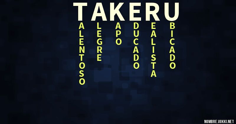 Acróstico takeru