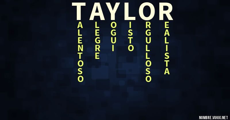 Acróstico taylor