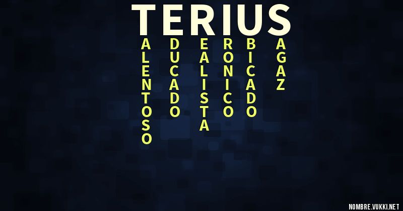 Acróstico terius