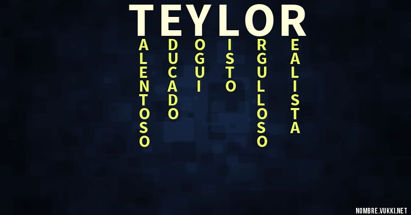 Acróstico teylor