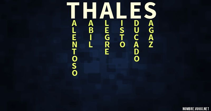 Acróstico thales