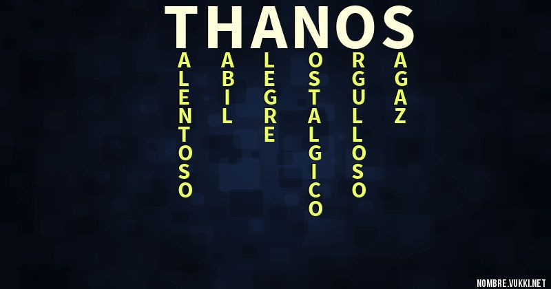 Acróstico thanos